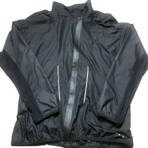 Sz M Under Armour All Season Gear Raincoat Running Jacket Removable Sleeves